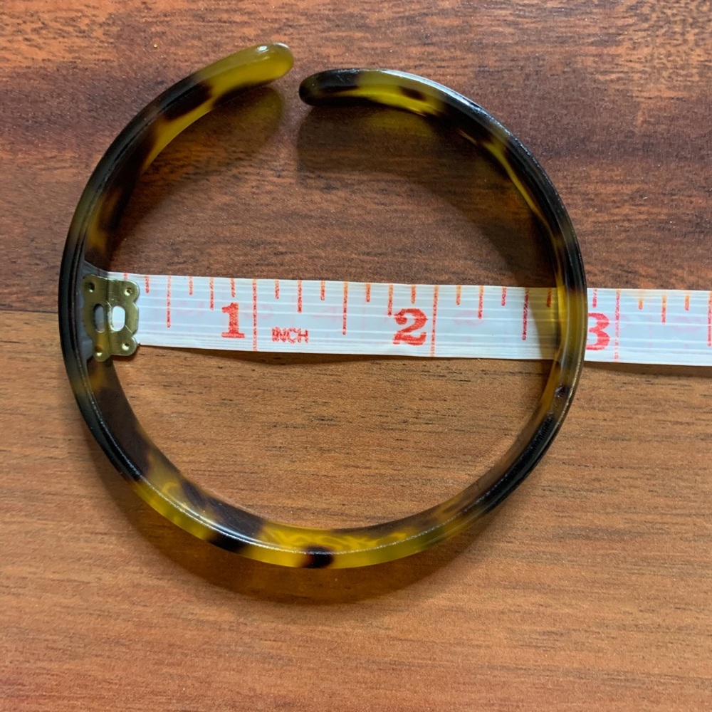 Tortoise Shell Bangle Bracelet - image 5